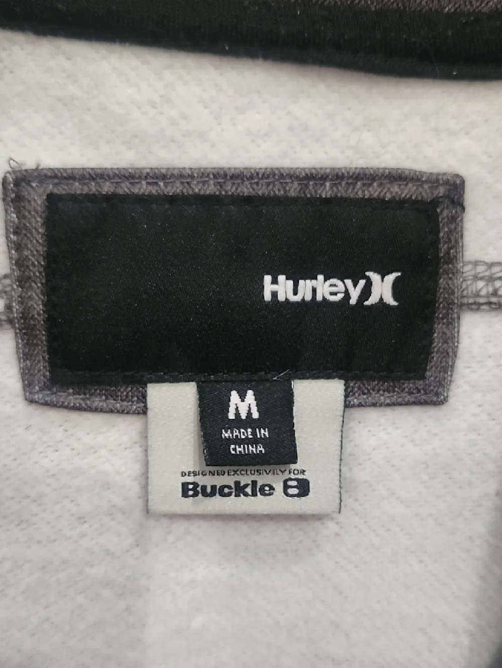 Hurley Sunday Lightweight Track Jacket Charcoal Gray Oversize Streetwear Racing